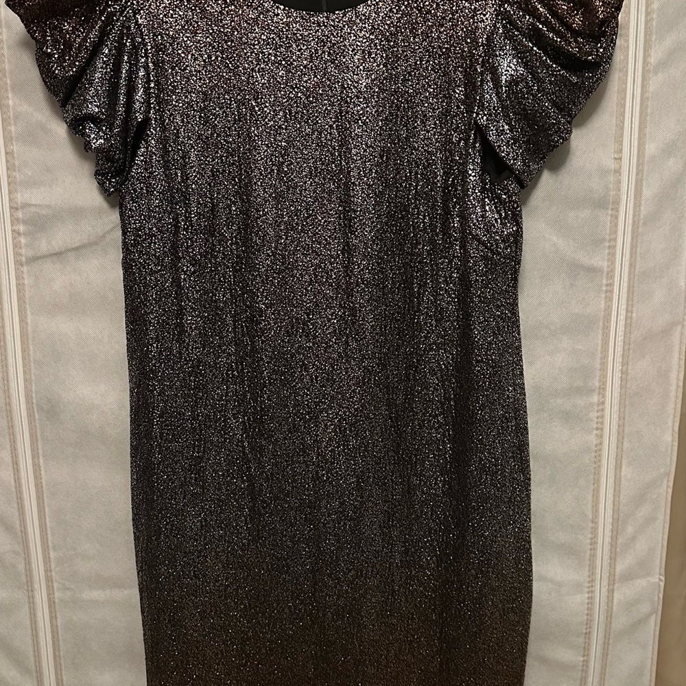Julia Jordan Black Glitter Midi Dress